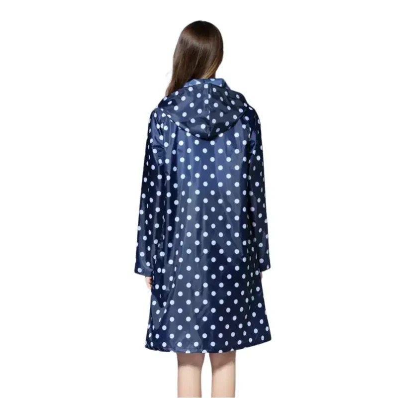 Long poncho de pluie femme