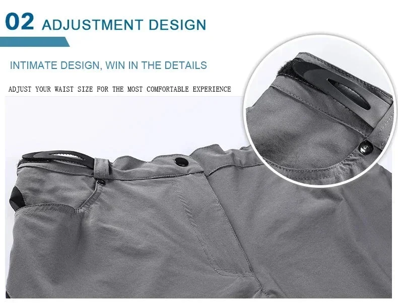 Short VTT / descente multi-poches respirant et déperlant pour adolescents et hommes "X-TIGER - MTBXT005"