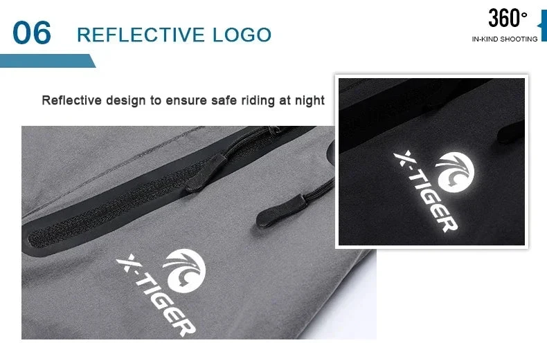 Short VTT / descente multi-poches respirant et déperlant pour adolescents et hommes "X-TIGER - MTBXT005"