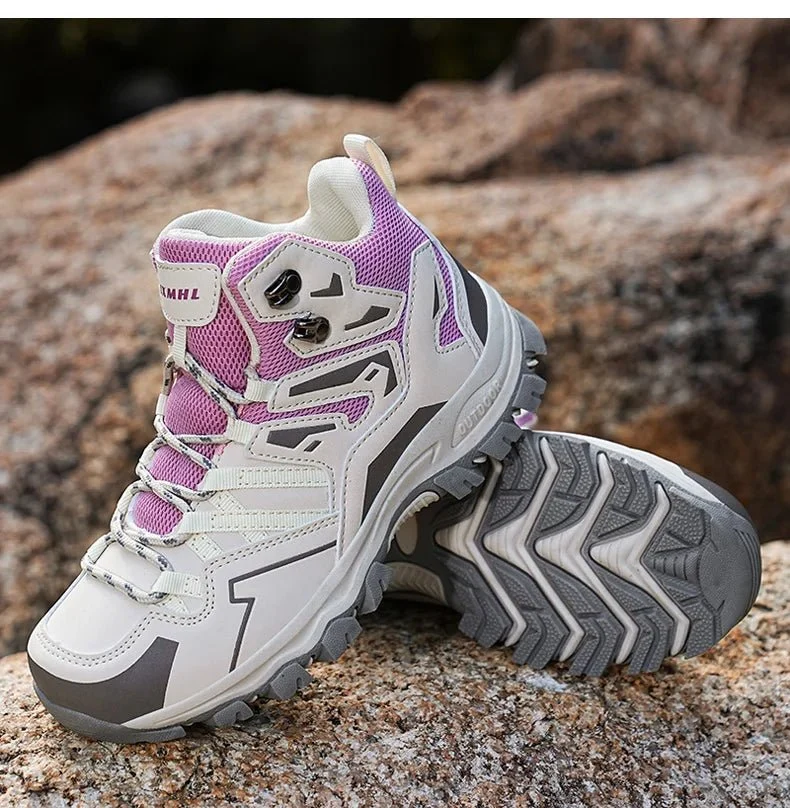 Chaussures de randonnée / bottes de montagne mi-haute pour femme "Abnkarwin - ABN265"