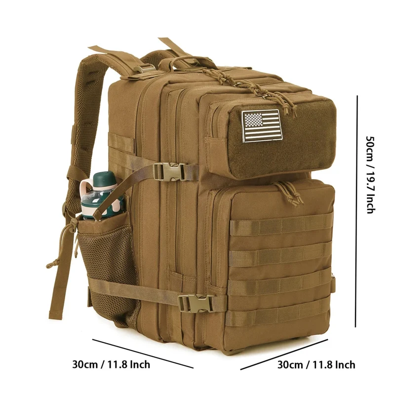 Sac à dos tactique militaire, buschraft ou paintball 45L "LQArmy - A15"
