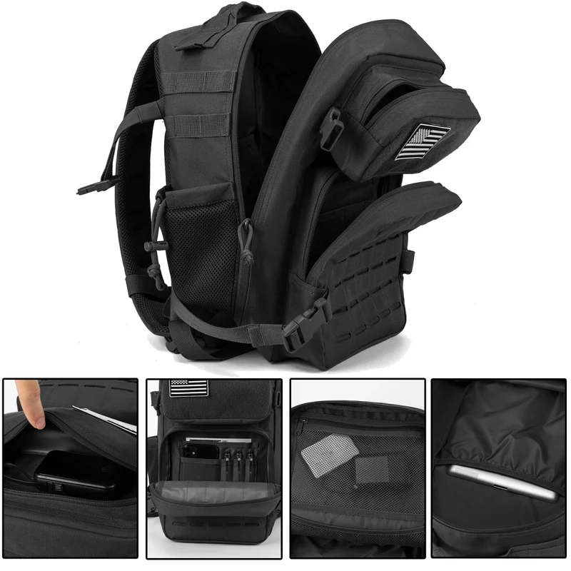 Sac à dos tactique militaire, buschraft ou paintball 25L "LQArmy - A12"