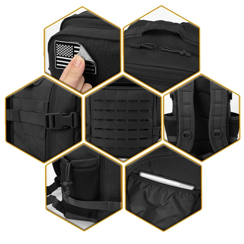 Sac à dos tactique militaire, buschraft ou paintball 25L "LQArmy - A12"