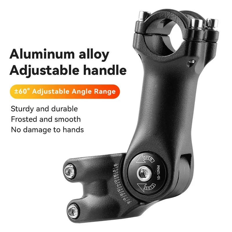 Potence vélo réglable ±60° en aluminium 25,4/31,8 mm "Probike - 6061"