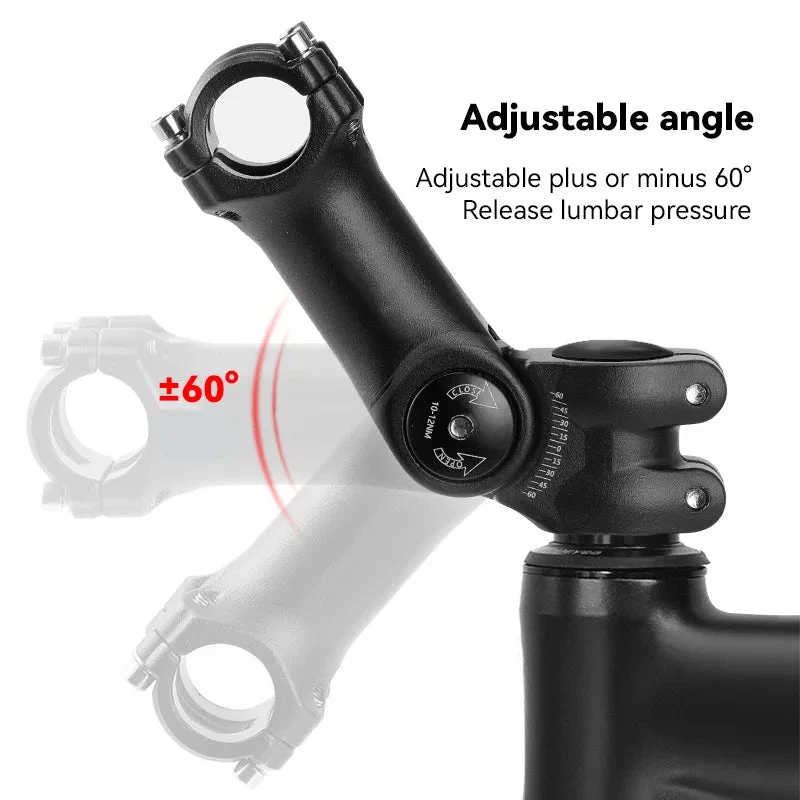 Potence vélo réglable ±60° en aluminium 25,4/31,8 mm "Probike - 6061"
