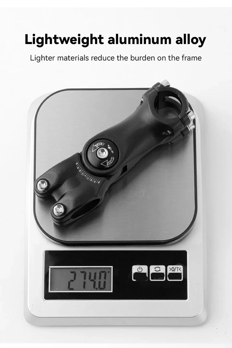 Potence vélo réglable ±60° en aluminium 25,4/31,8 mm "Probike - 6061"