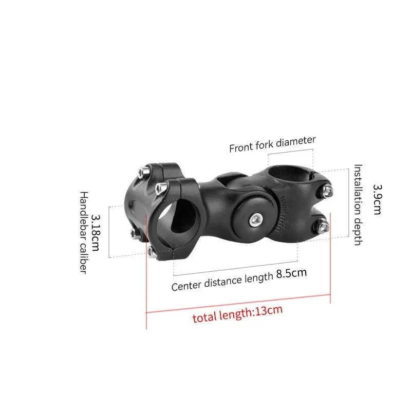 Potence vélo réglable ±60° en aluminium 25,4/31,8 mm "Probike - 6061"