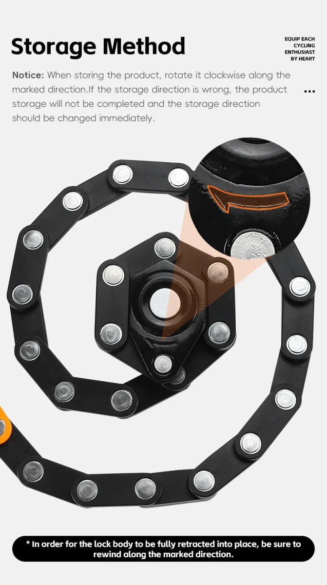 Antivol pliable avec 4 chiffres pour vélo électrique, vtc, gravel "WEST BIKING - PFLock"