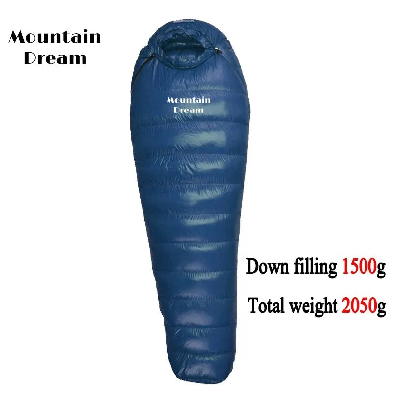Sac de couchage momie en duvet d'oie 95% 800FP hiver [-15C° confort] jusqu'à [-30°C confort] "Mountain Dream - Fill series Hiver"