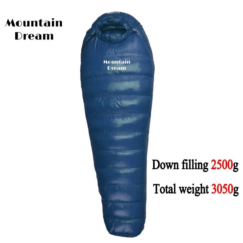 Sac de couchage momie en duvet d'oie 95% 800FP hiver [-15C° confort] jusqu'à [-30°C confort] "Mountain Dream - Fill series Hiver"