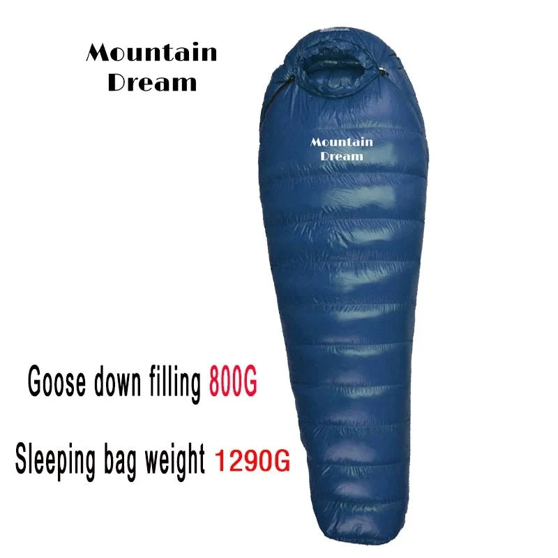 Sac de couchage momie en duvet d'oie 95% 800FP [+10C° confort] jusqu'à [-30°C confort] "Mountain Dream - Fill series 3 saisons"