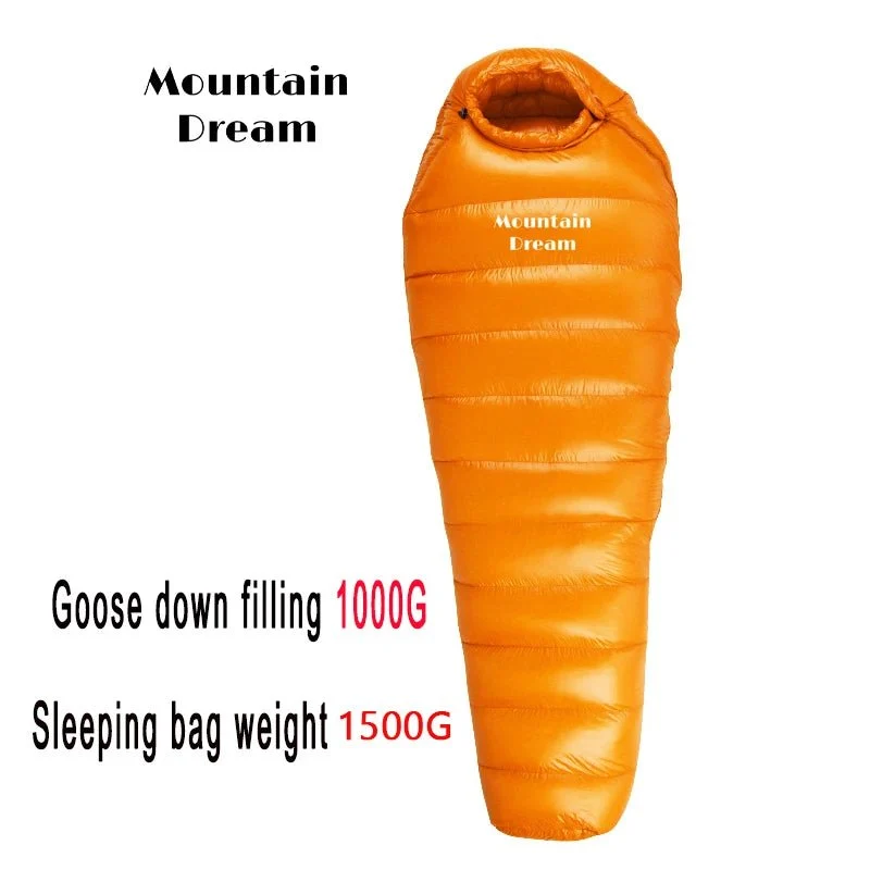 Sac de couchage momie en duvet d'oie 95% 800FP [+10C° confort] jusqu'à [-30°C confort] "Mountain Dream - Fill series 3 saisons"