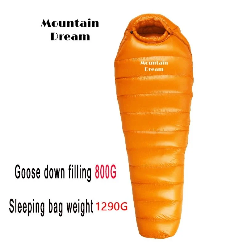 Sac de couchage momie en duvet d'oie 95% 800FP [+10C° confort] jusqu'à [-30°C confort] "Mountain Dream - Fill series 3 saisons"