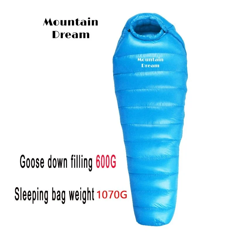 Sac de couchage momie en duvet d'oie 95% 800FP [+10C° confort] jusqu'à [-30°C confort] "Mountain Dream - Fill series 3 saisons"