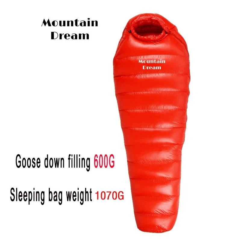 Sac de couchage momie en duvet d'oie 95% 800FP [+10C° confort] jusqu'à [-30°C confort] "Mountain Dream - Fill series 3 saisons"
