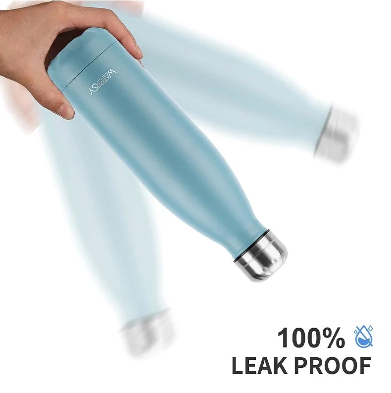 Bouteille d'eau isotherme en acier inoxydable double paroi de 500 ml sans BPA "Watersy - SX-S17"