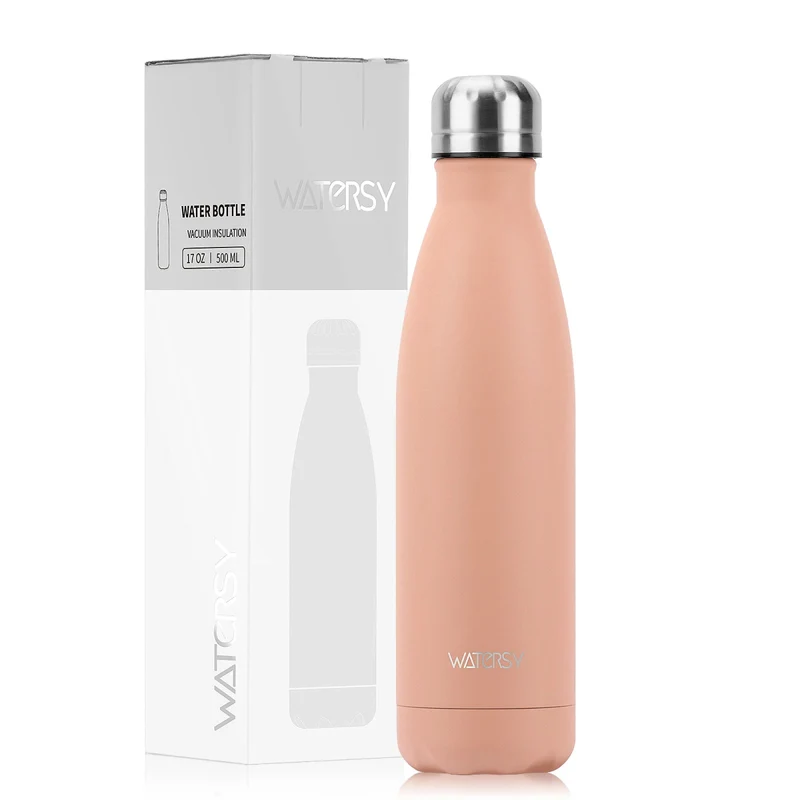 Bouteille d'eau isotherme en acier inoxydable double paroi de 500 ml sans BPA "Watersy - SX-S17"