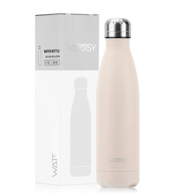 Bouteille d'eau isotherme en acier inoxydable double paroi de 500 ml sans BPA "Watersy - SX-S17"