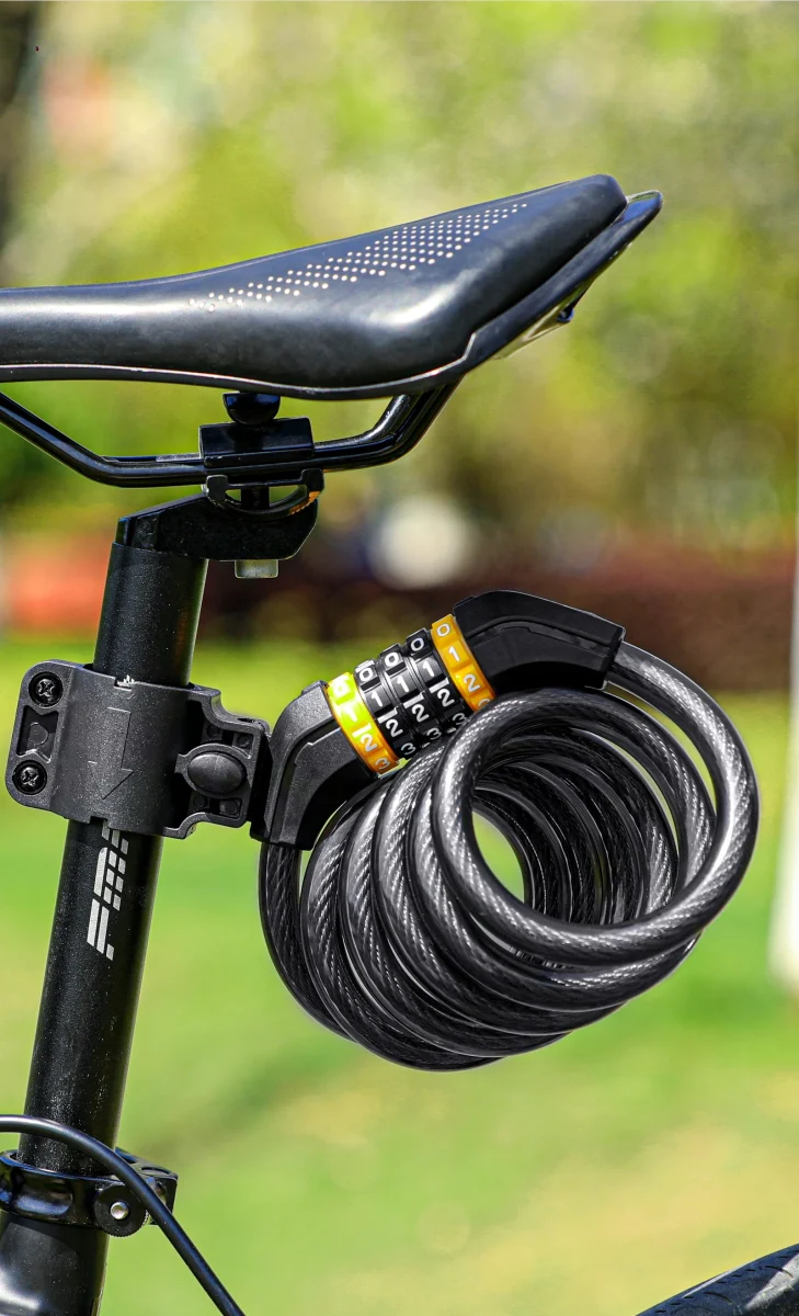 Antivol à câble en acier pour vélo VTT, vélo de route avec mot de passe "WEST BIKING - YP0705061-062"