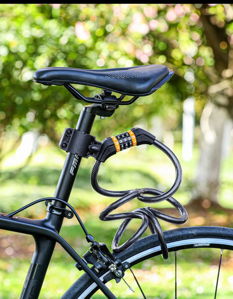 Antivol à câble en acier pour vélo VTT, vélo de route avec mot de passe "WEST BIKING - YP0705061-062"