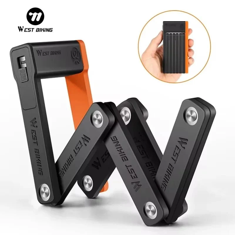 Antivol pliable pour vélo, VTT, route et gravel "WEST BIKING - YP0705071"