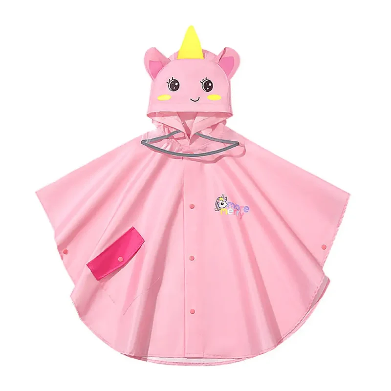 Poncho enfant rose