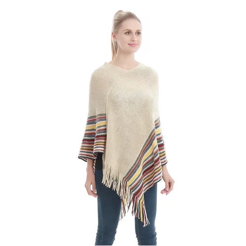 Poncho léger d'hiver femme