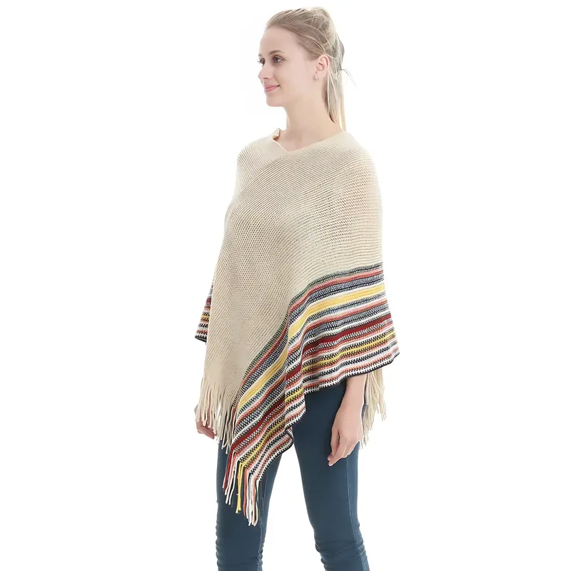 Poncho léger d'hiver femme