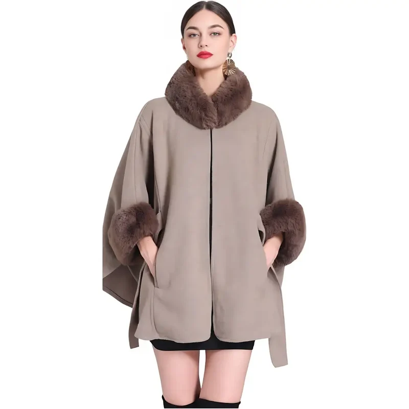 Poncho laine femme fashion