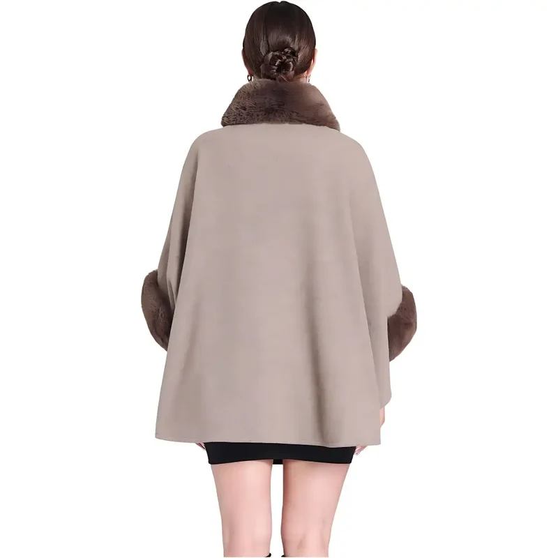 Poncho laine femme fashion