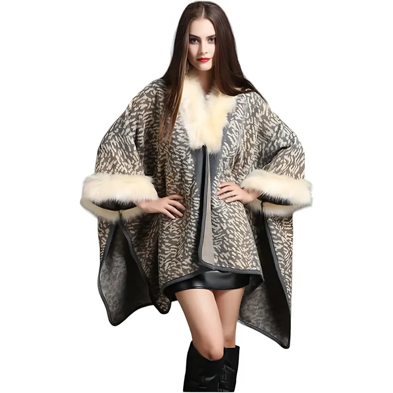 Poncho large femme