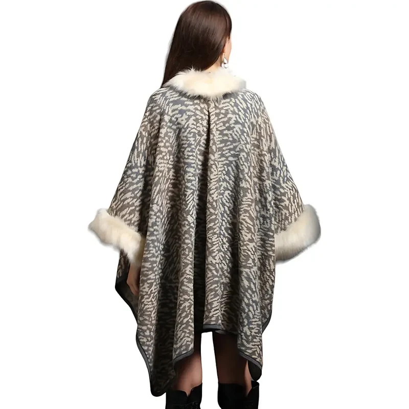 Poncho large femme