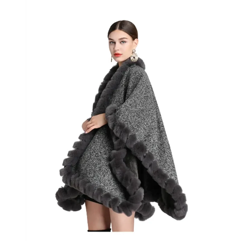 Cape poncho hiver femmes