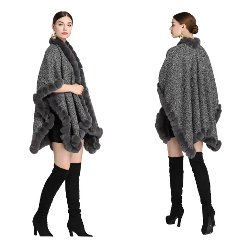 Cape poncho hiver femmes