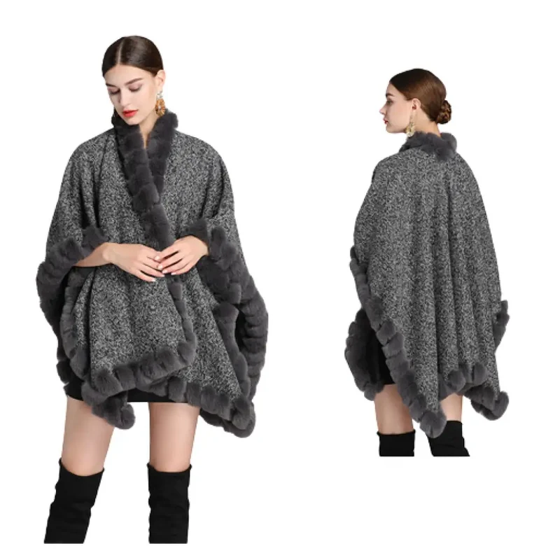 Cape poncho hiver femmes