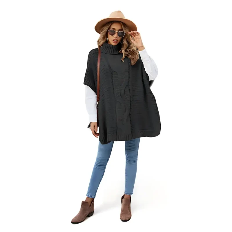 Poncho laine femme automne