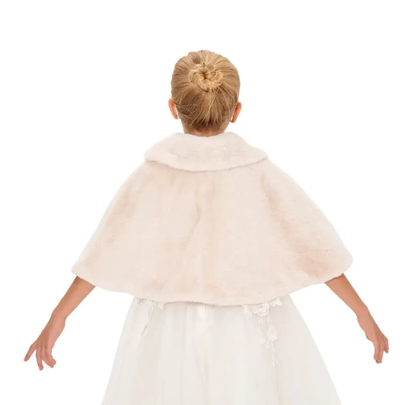 Poncho enfant fourrure