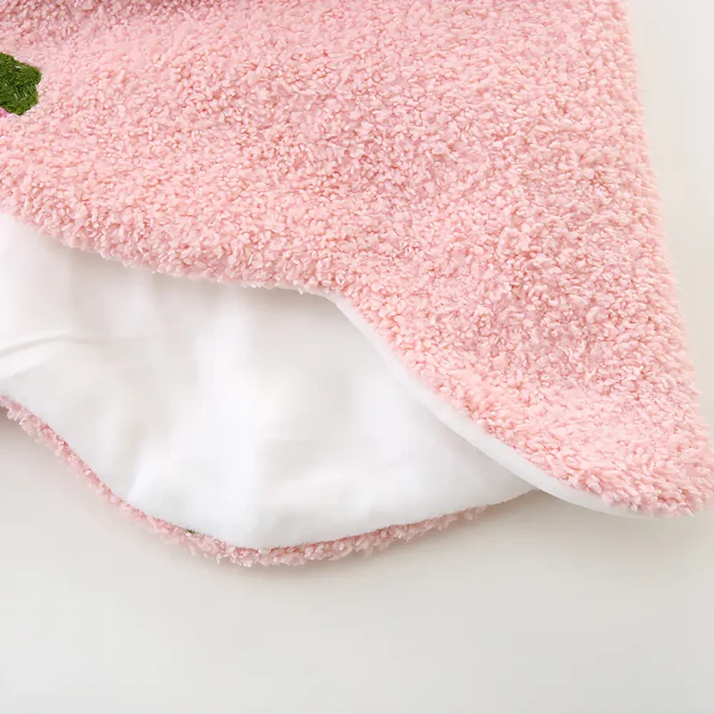 Poncho enfant couleur rose