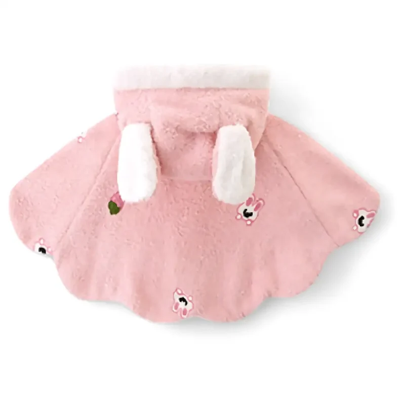 Poncho enfant couleur rose