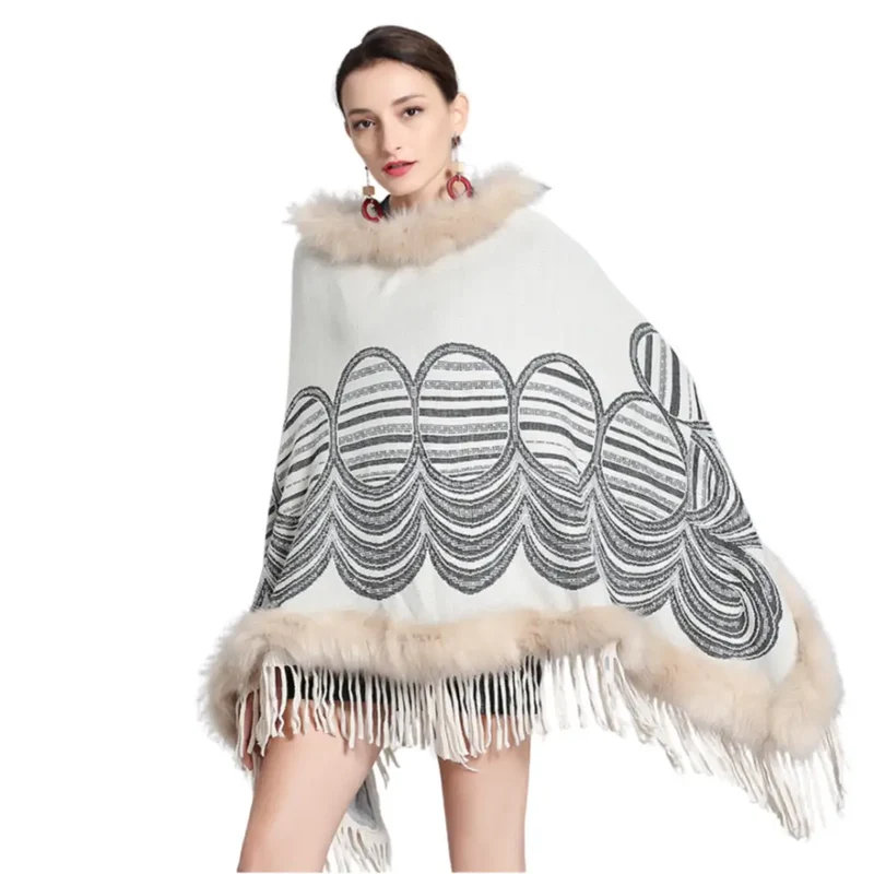 Cape poncho polaire femmes
