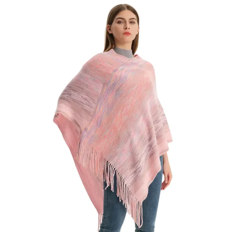 Cape poncho tricot femme