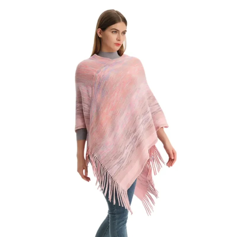 Cape poncho tricot femme