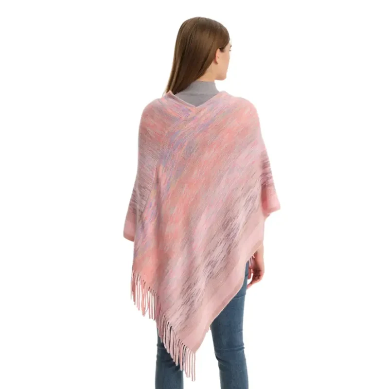 Cape poncho tricot femme