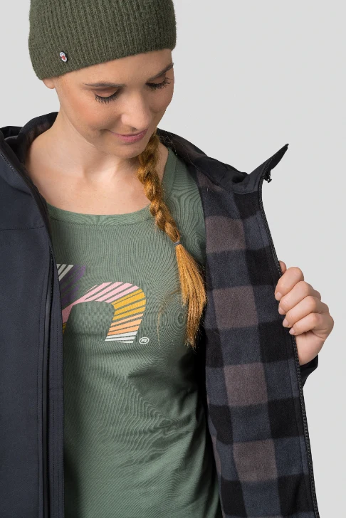 Veste de randonnée / Softshell avec membrane 8000mm et traitement DWR pour femme "Hannah − AKAME"