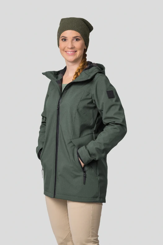 Veste de randonnée / Softshell avec membrane 8000mm et traitement DWR pour femme "Hannah − AKAME"