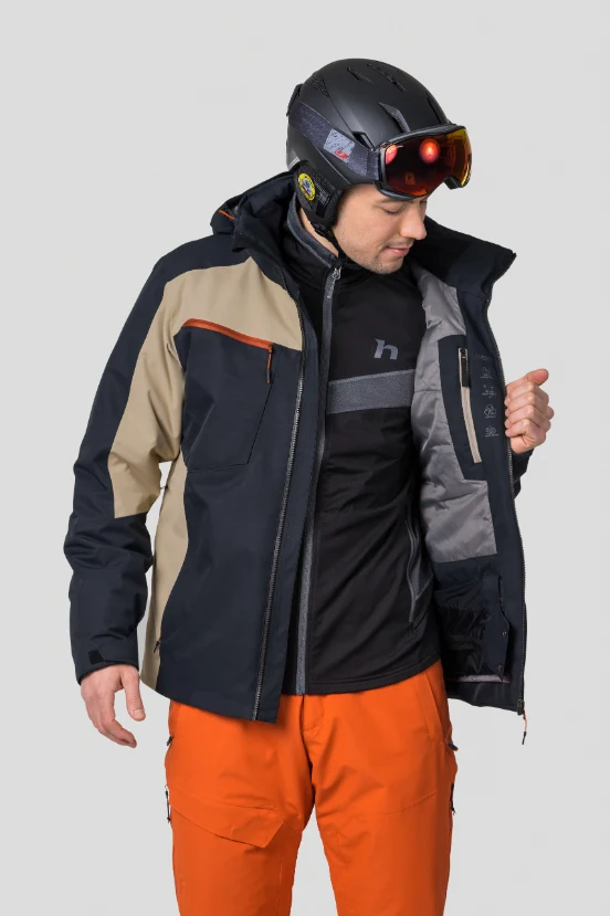 Veste de ski imperméable DWR / parka hiver avec climatic Element et Duratherm Pro pour homme "Hannah − KELTON"