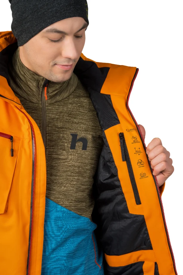 Veste de ski imperméable DWR / parka hiver avec climatic Element et Duratherm Pro pour homme "Hannah − KELTON"