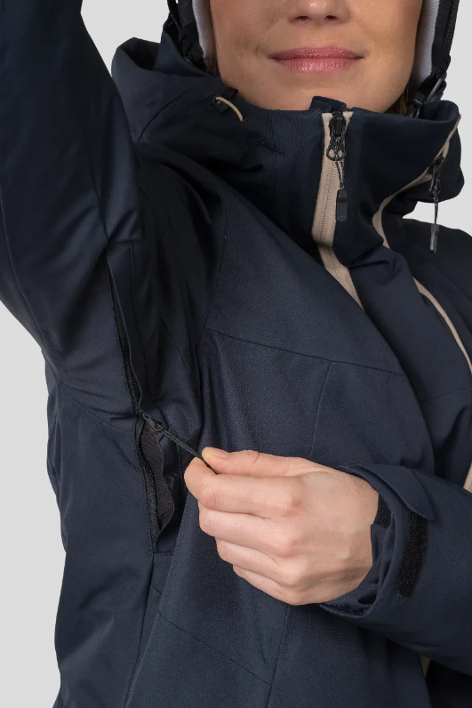 Veste de ski / parka isolée Duratherm Pro avec traitement DWR pour femme "Hannah − NAOMI"
