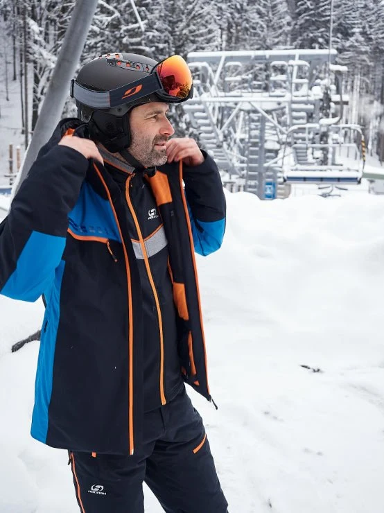 Parka / veste imperméable de ski avec membrane Climatic Active Stretch pour homme "Hannah − CALVIN"