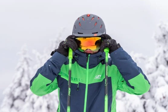 Parka / veste imperméable de ski avec membrane Climatic Active Stretch pour homme "Hannah − CALVIN"